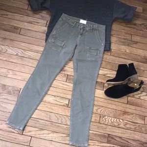 McGuire Olive Green Skinny Cargo Pants Size 27
